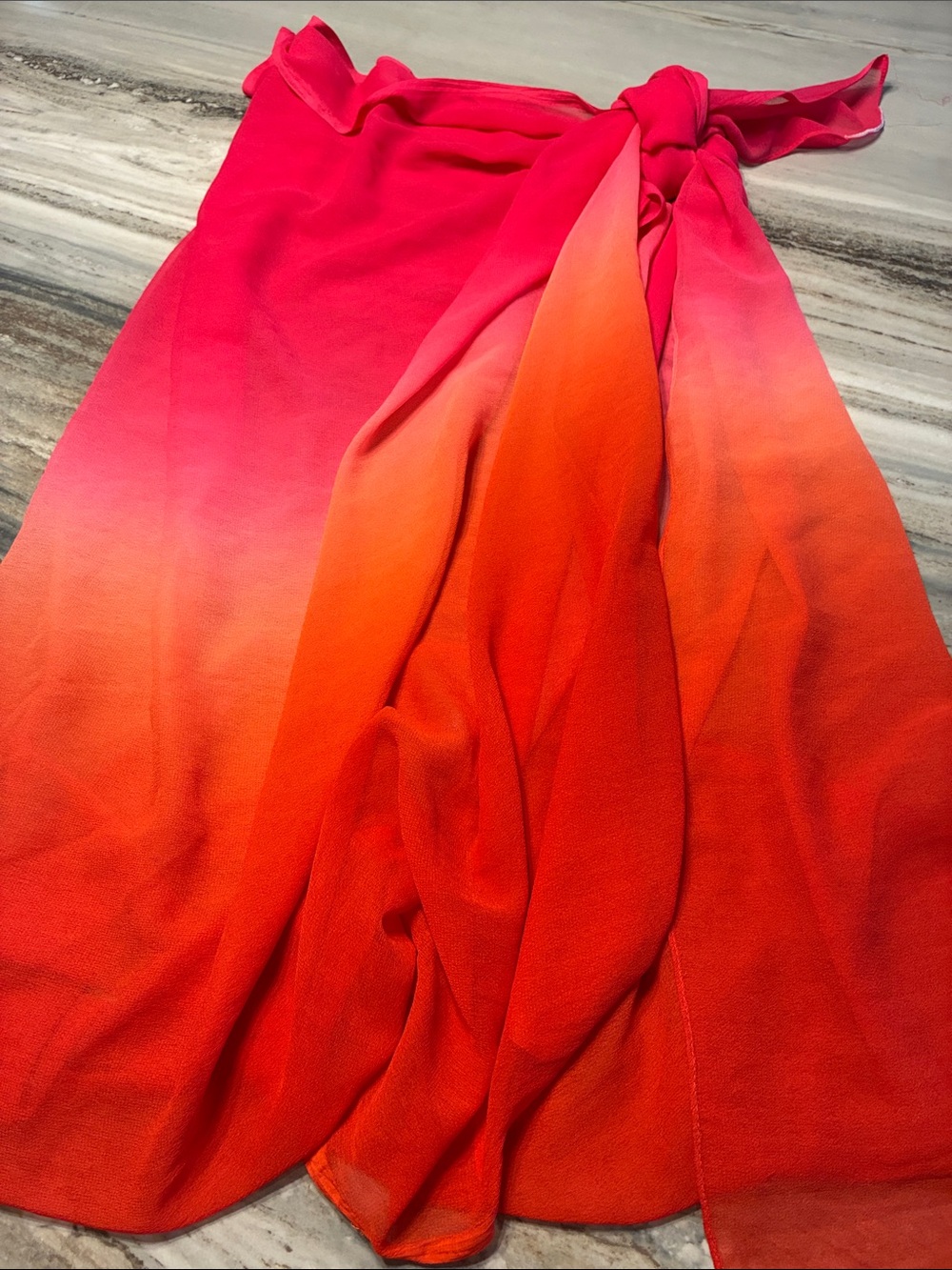 NWOT pink swim wrap skirt sheer beautiful sexy sarong